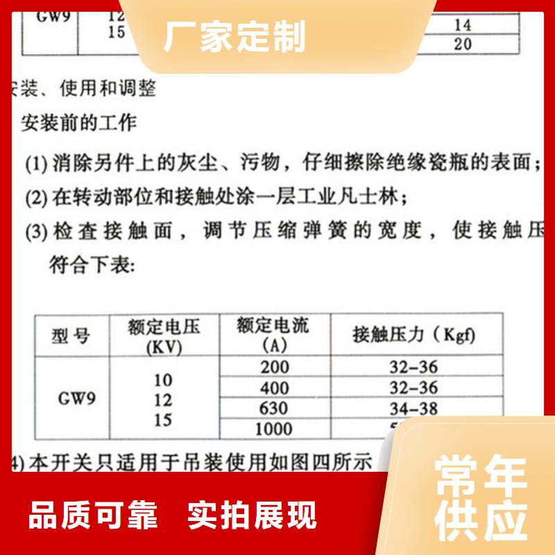 品牌【羿振电气】HGW9-12W/1000A隔离刀闸生产厂家供您所需