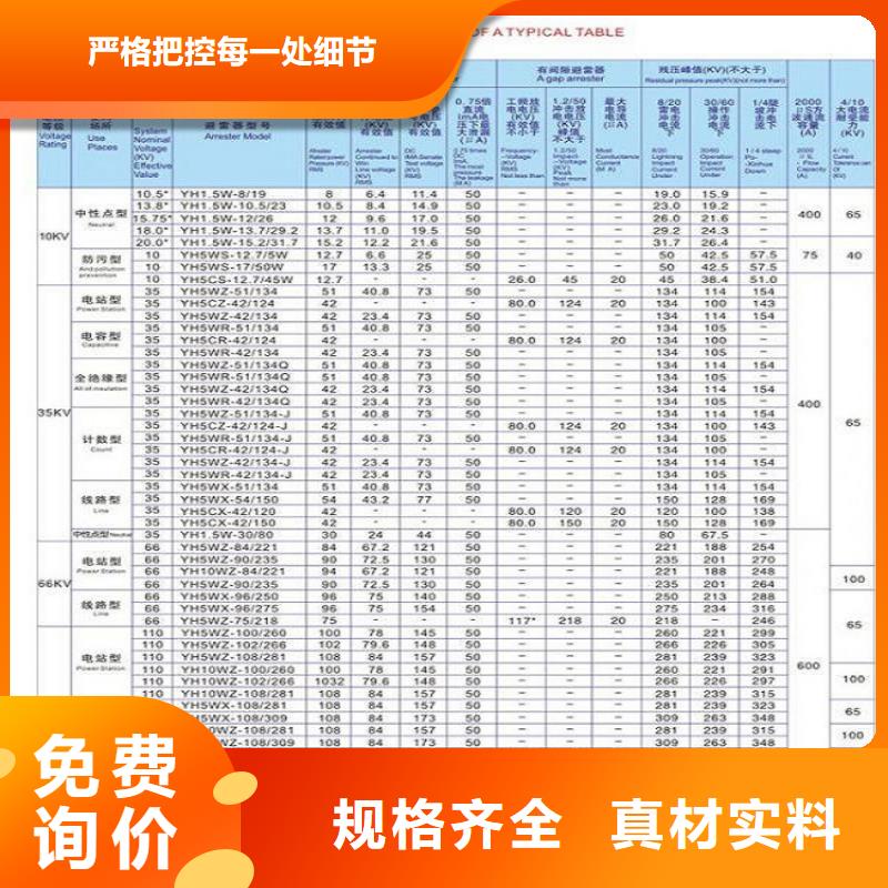 金属氧化物避雷器Y10W-108/281.【当地】公司