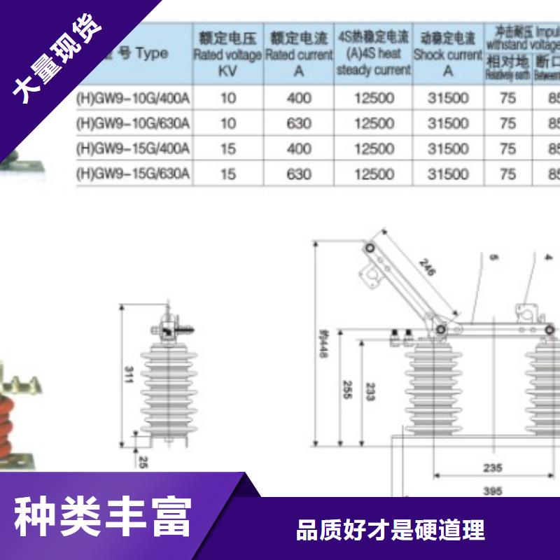 _户外高压隔离开关GHW9-10/400本地生产厂家