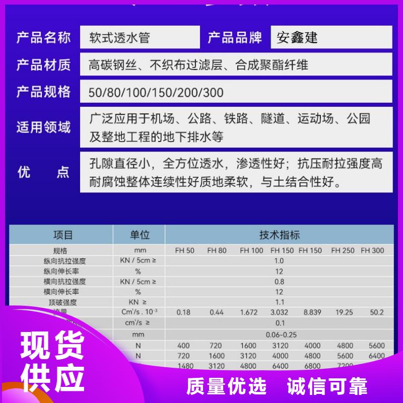 软式透水管公司有现货全新升级品质保障