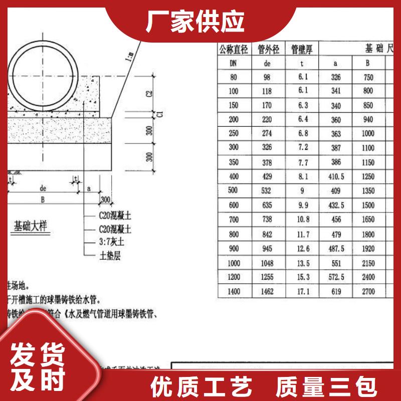 DN300球墨铸铁管制造厂家一站式采购商家