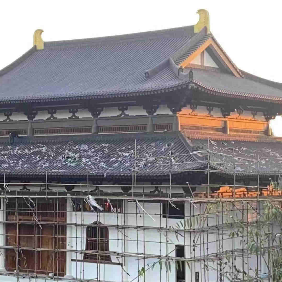 青灰色古建瓦片施工厂家